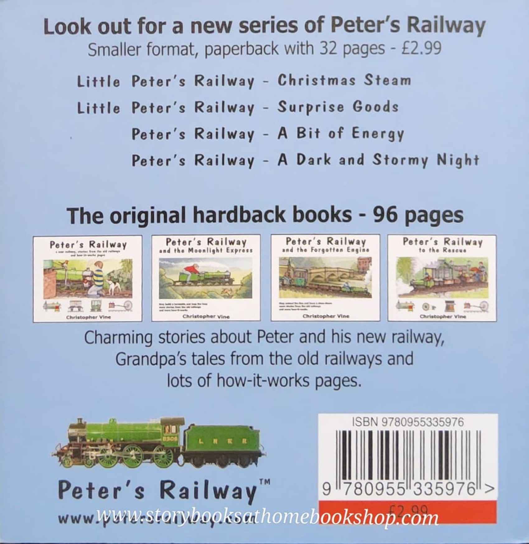 SMALL BOOK **หนังสือนิทานปกอ่อน** 🍅🍓PETER'S RAILWAY A BIT OF ENERGY BY CHRISTOPHER VINE