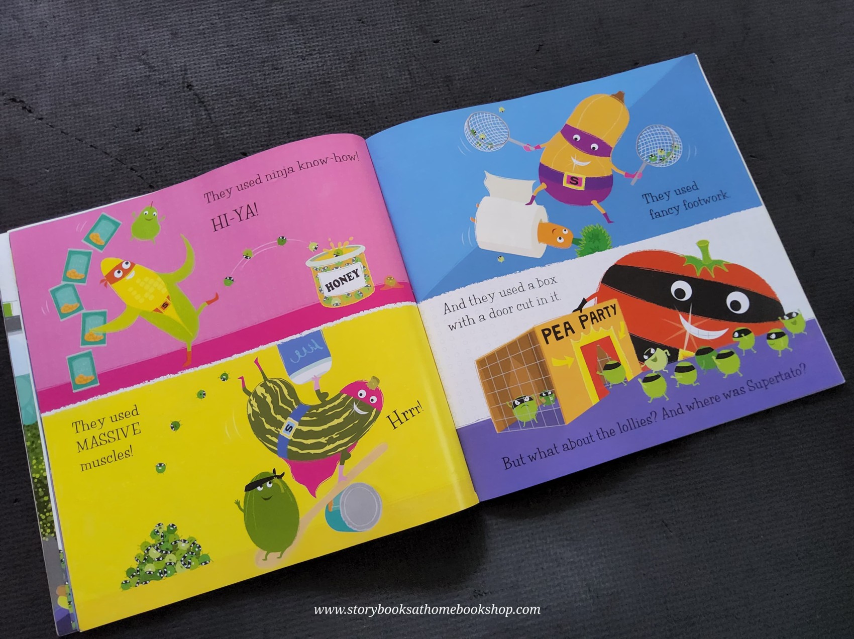 หนังสือนิทานปกอ่อน** 🍅SUPERTATO VEGGIES ASSEMBLE BY SUE HENDRA AND PAUL LINNET