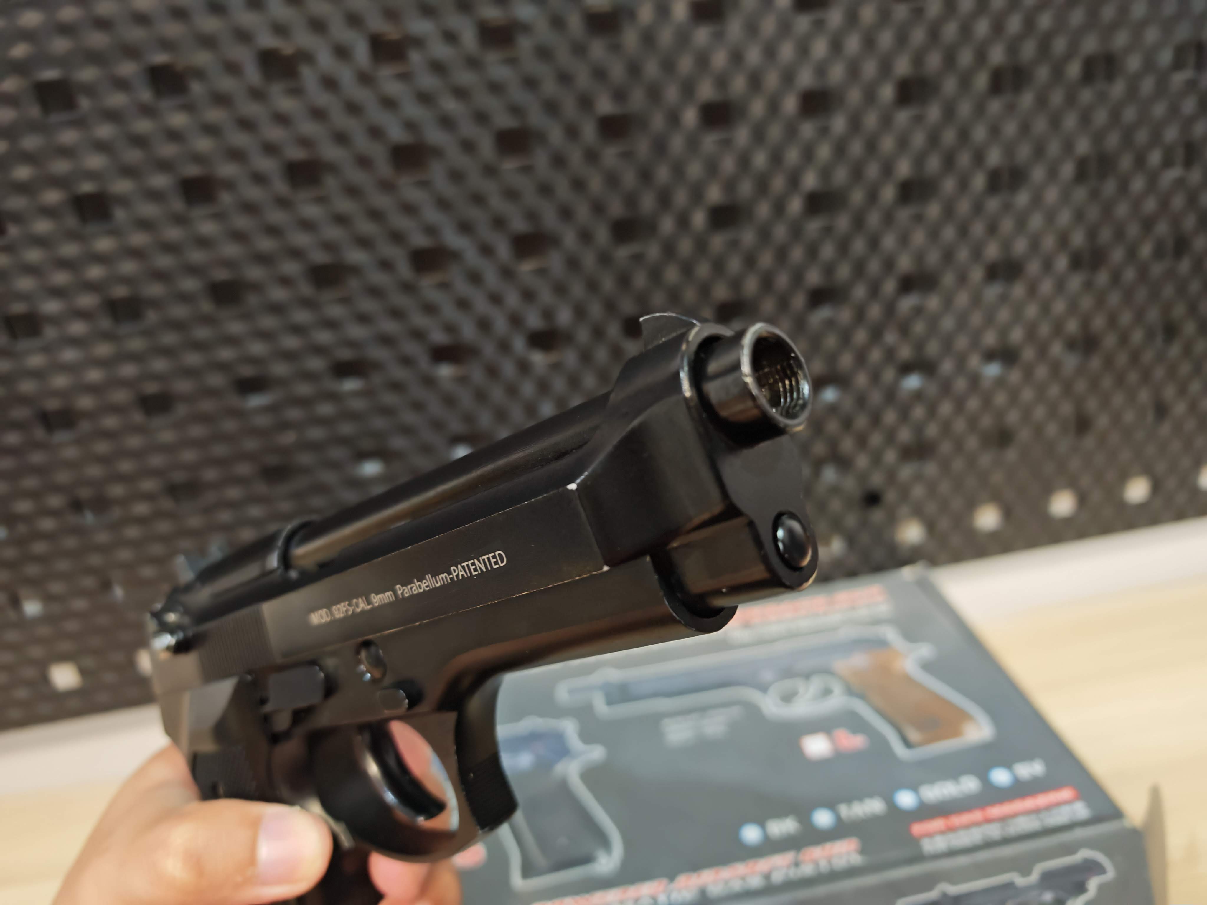 WE Beretta M92 Semi Version GBB ไต้หวัน BB Gun บีบีกัน แบบแก๊ส ปืนอัดลม มือสอง Airsoft Gun
