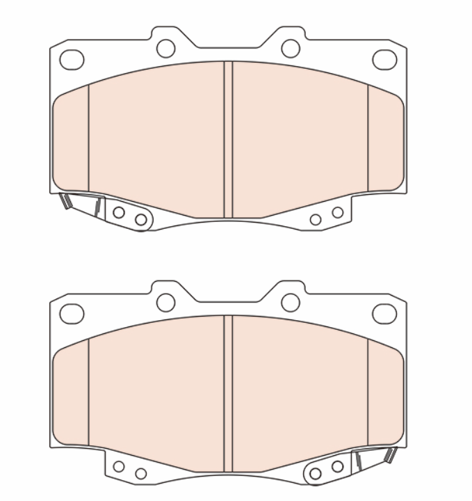 ผ้าเบรคหน้า Nextzer TOYOTA VIGO4WD VIGOตัวยกสูง FORTUNER 2004-2012