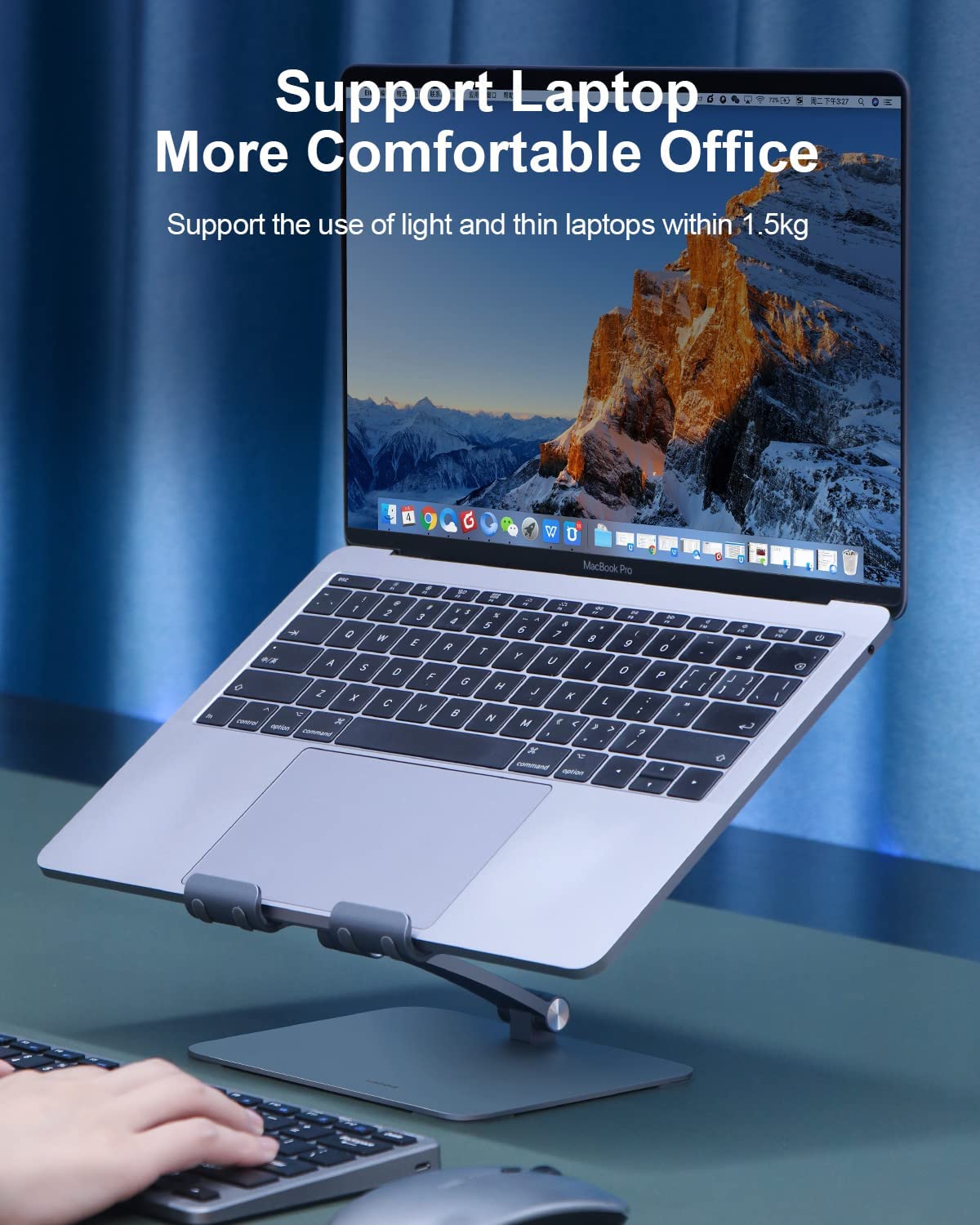 [ออกใบกำกับภาษีได้]พร้อมส่งจาก กทม Hagibis ips01 แท็บเล็ตขาตั้งขาตั้ง iPad แบบปรับความสูงอลูมิเนียมสำหรับ iPad Pro 9.7, 10.5, 12.9 Air Mini Kindle สวิทช์