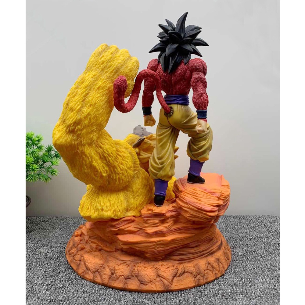 (พร้อมส่ง)โกคูร่าง4กับลิงยักษ์ 34cm ดราก้อนบอล ฟิกเกอร์ โมเดล Goku SS4 & Giant Ape Dragon Ball Figure Dragonball