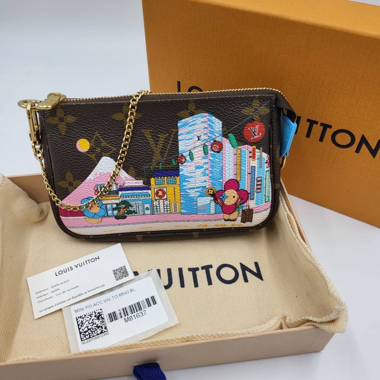 New Louis Mini Pochette Limited X Mac อุปกรณ์ : กล่อง ถุงผ้า การ์ด ถุงกระดาษ