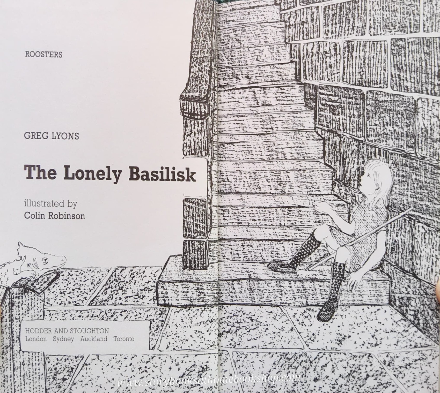 หนังสืออ่านนอกเวลา** ** หนังสือนิทานปกแข็ง** 🍓🍓`ROOSTERS: THE LONELY BASILISH BY GREG LYONS