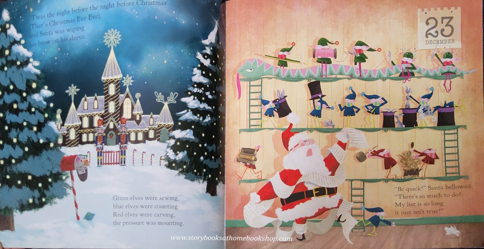 หนังสือนิทานปกอ่อน** 🍅🍓THE NIGHT BEFORE CHRISTMAS BY KES GRAY AND CLAIRE POWELL