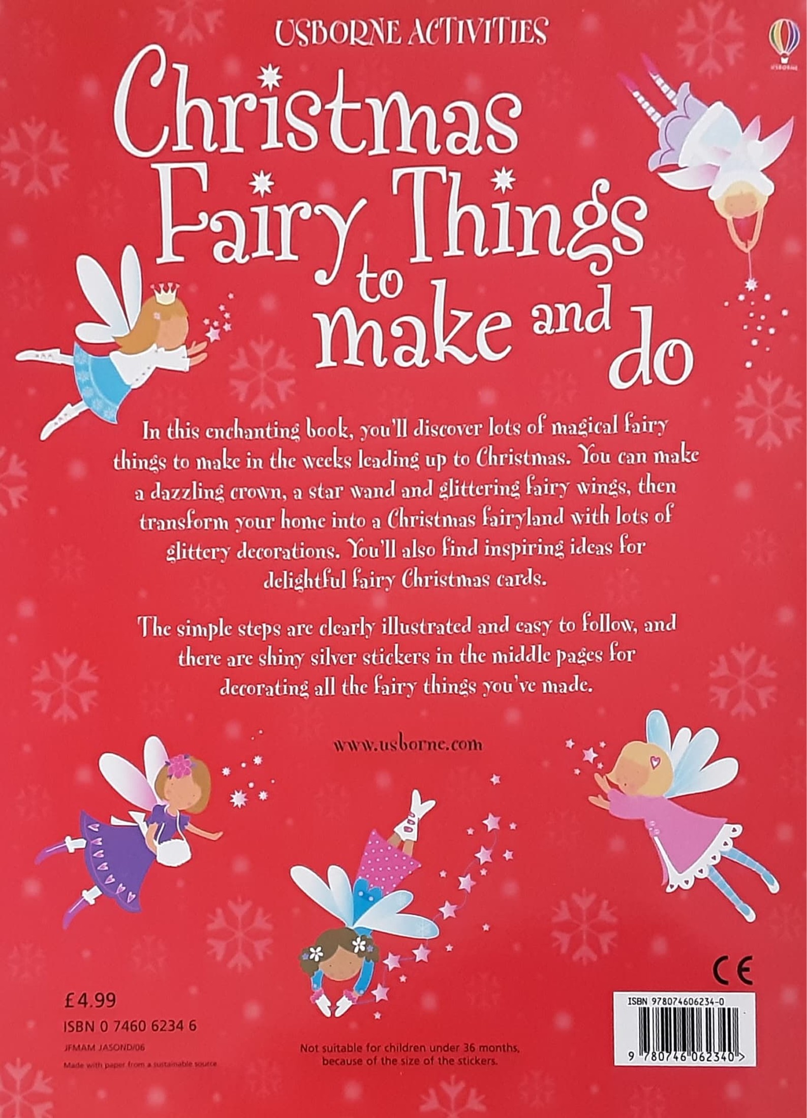 ACTIVITIES BOOK ** ð
ð USBORNE ACTIVITIES CHRISTMAS FAIRY THINGS TO MAKE AND DO