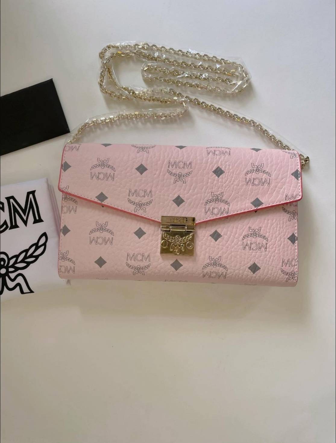New Mcm mille 9 นิ้วสีชมพู