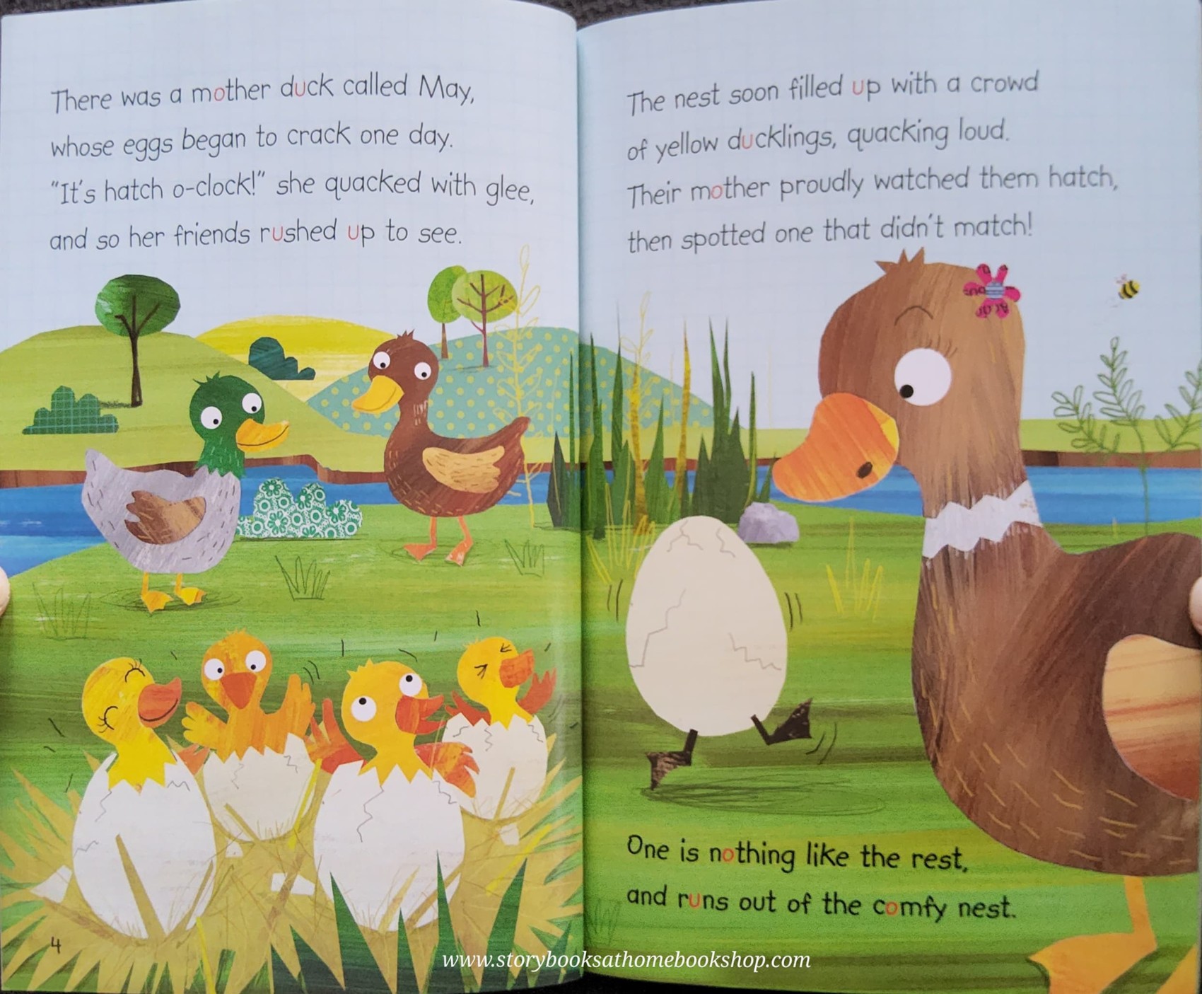 หนังสือนิทานปกอ่อน** 🍅READING WITH PHONICS: THE UGLY DUCKLING