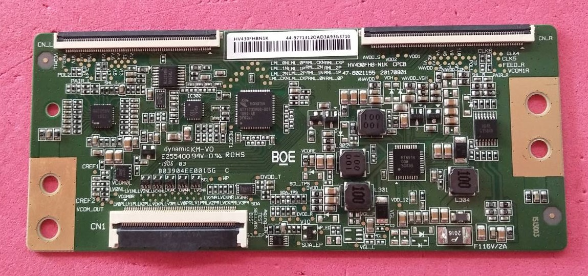 T-Con Sony (ทีคอน โซนี่)ของแท้ถอดจากเครื่อง รุ่น KDL-43W660G พาร์ท HV430FHBN1K