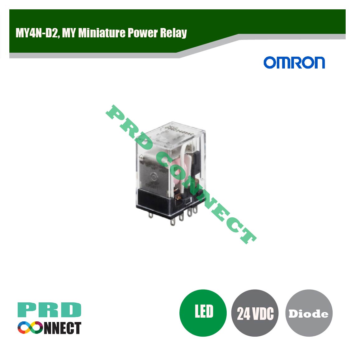 MY4N-D2, MY MINIATURE POWER RELAY, OMRON
