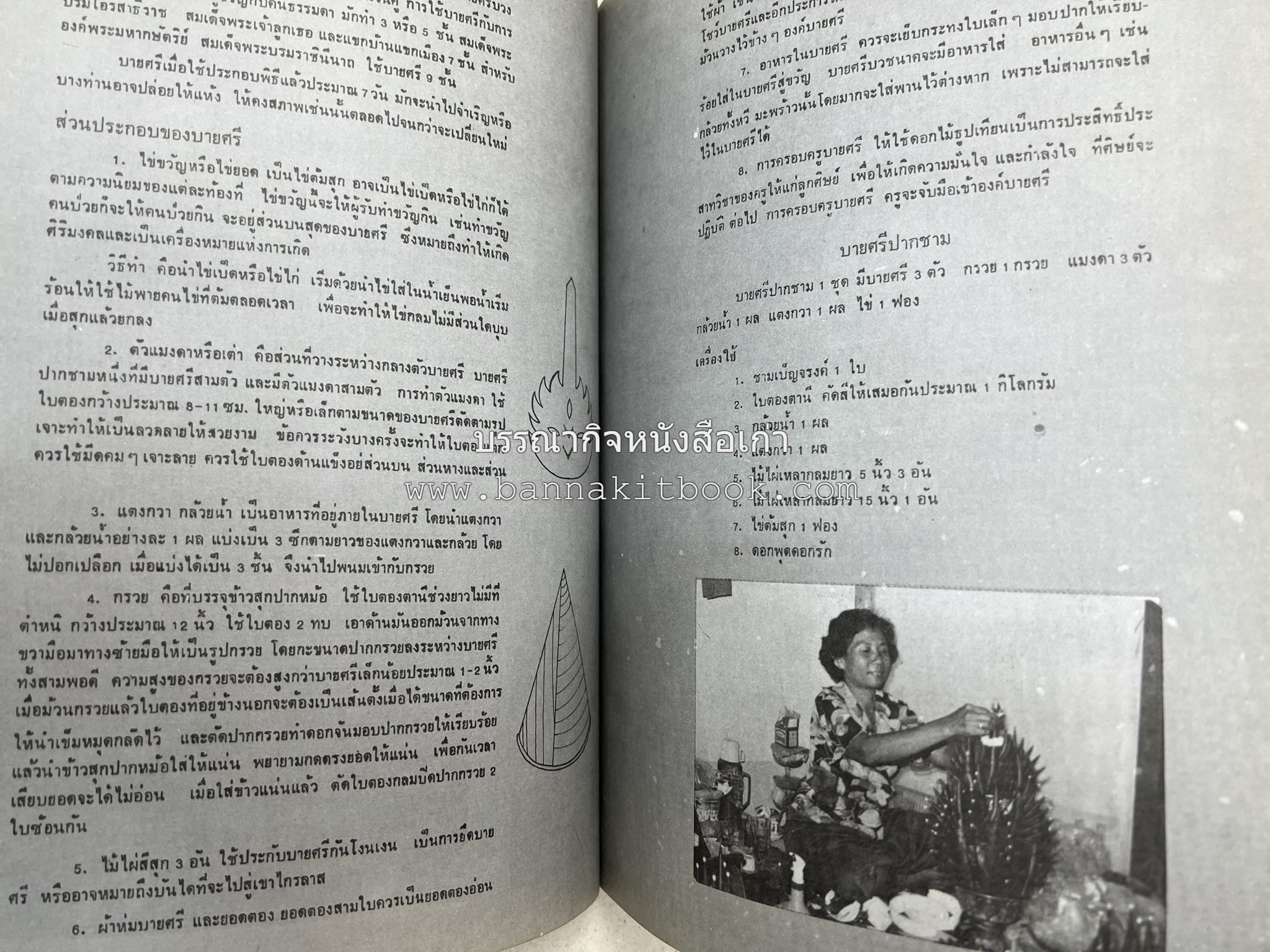 รวมบทความเอกลักษณ์ไทย (บายศรี-เครื่องกระยาคาวหวาน-พิธีบายศรี-ดอกไม้ประดิษฐ์-อาหารและขนมไทย) โดย : วิทยาลัยครูสวนดุสิต.