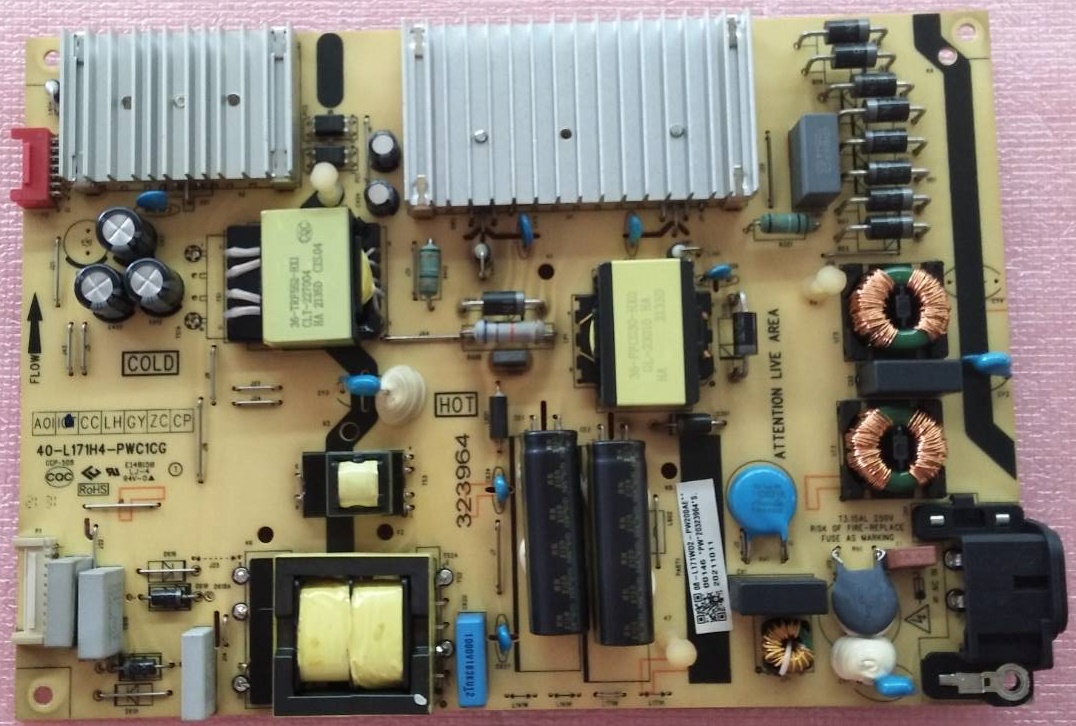 ซัพพลายทีวี ทีซีแอล TCL ของแท้มือสองถอดจากเครื่อง รุ่น50Q726 55Q726 50P8S 50C715 55P8S 50C7000A 55C725 65P725 65P615 พาสบอร์ด 40-L171H4-PWC1CG / PWA1CG