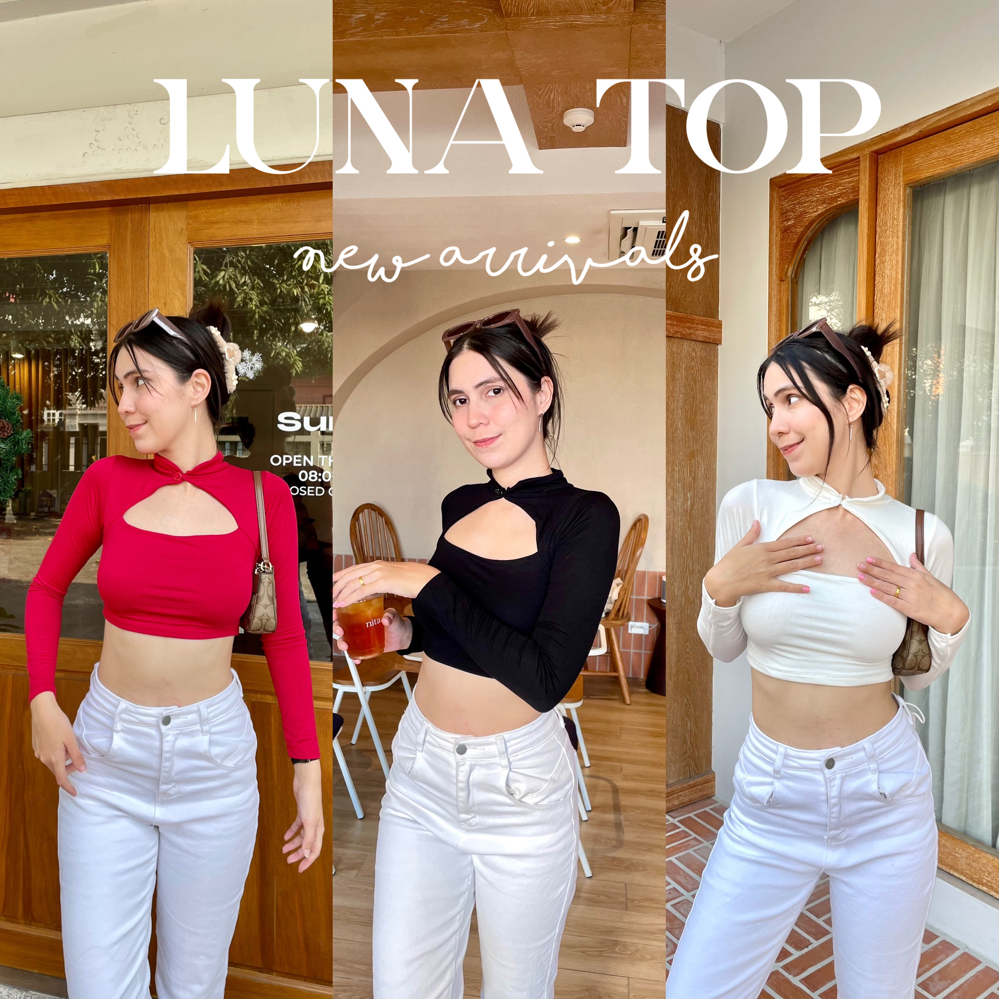 🧧Luna Top🧧เปิดคอลเลคชั่น ตรุษจีน2023 💥 ชุดนี้คือสวยมาก ผ้านุ่ม ใส่สบาย กระดุมคอติดได้จริง