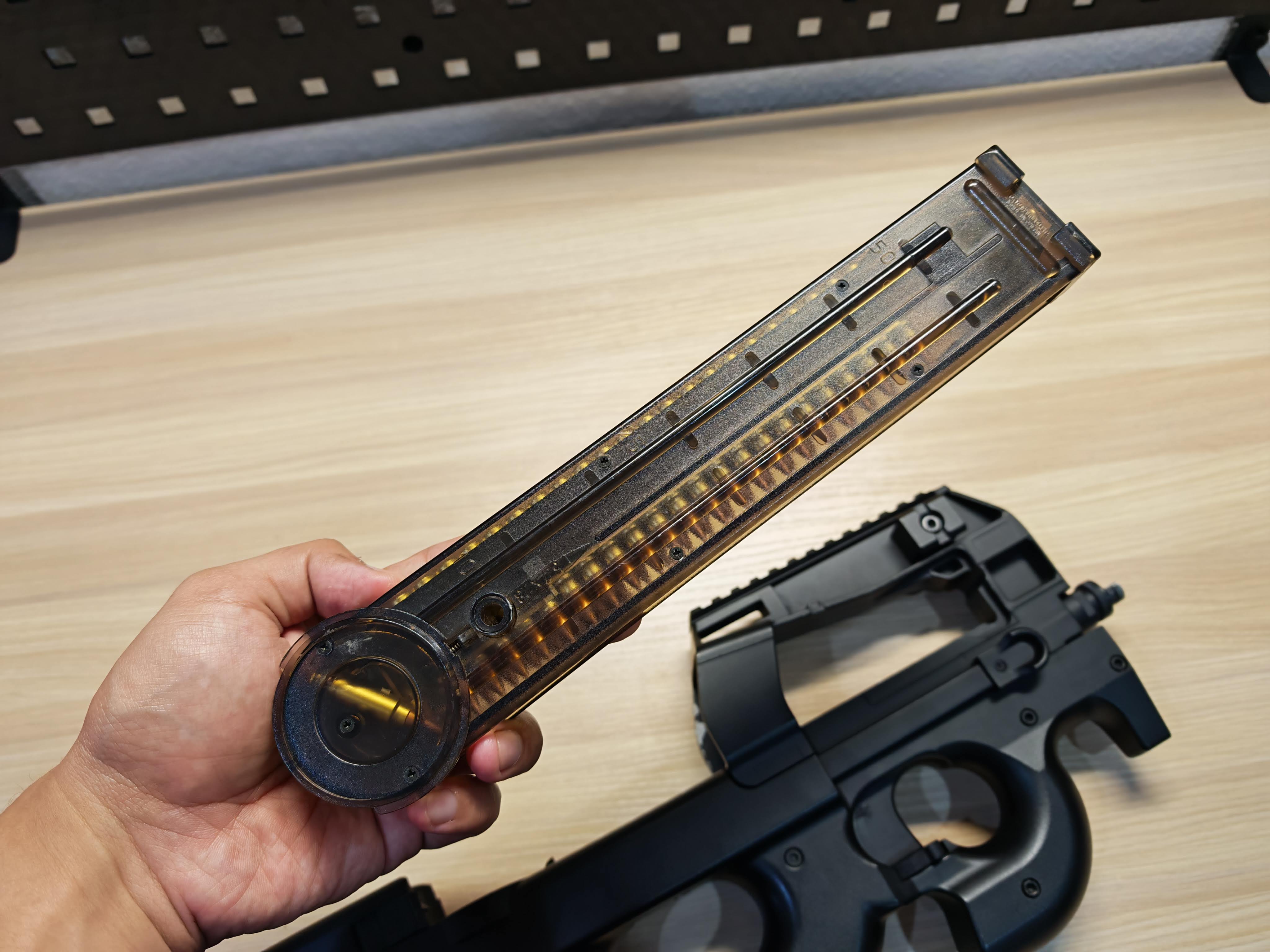 Double Bell 810 P90 แต่งภายใน AEG BB Gun บีบีกัน Airsoft Gun ปืนอัดลม ปืนยาวไฟฟ้า มือสอง