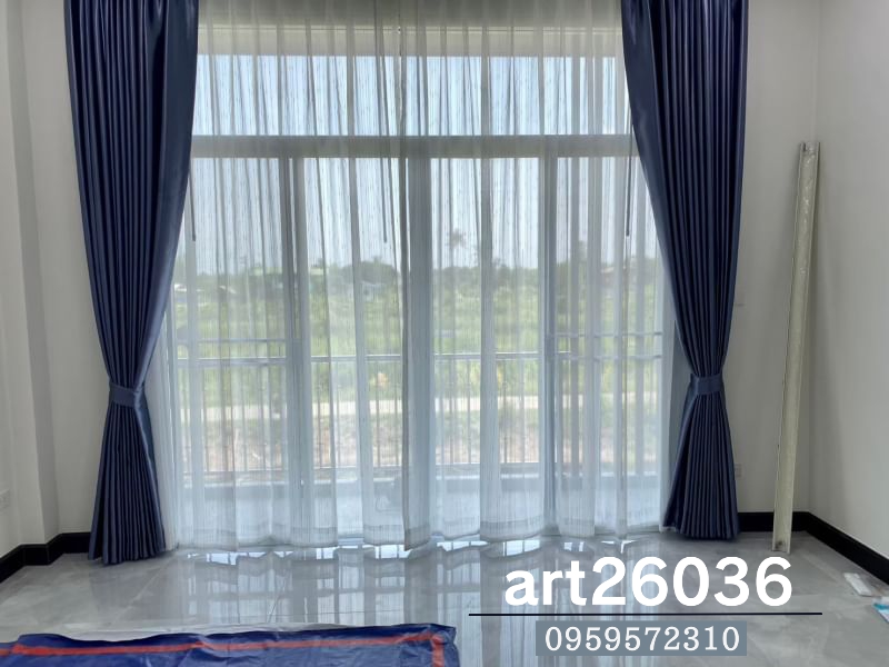 ผ้าม่านจีบ กันแสงแดด กันยูวี บานประตูและหน้าต่าง