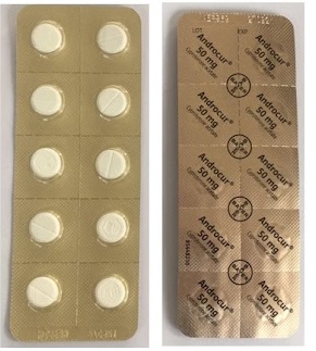 แอนโดรคัวร์ 50mg (แผงเฉียง) 1 แผง