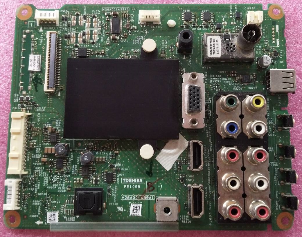 เมนบอร์ดทีวี โตชิบา TOSHIBA ของแท้ถอดจากเครื่อง ใช้กับรุ่น 32PU200T เบอร์จอ TL315XS06-0 รับHDMI ไม่ได้