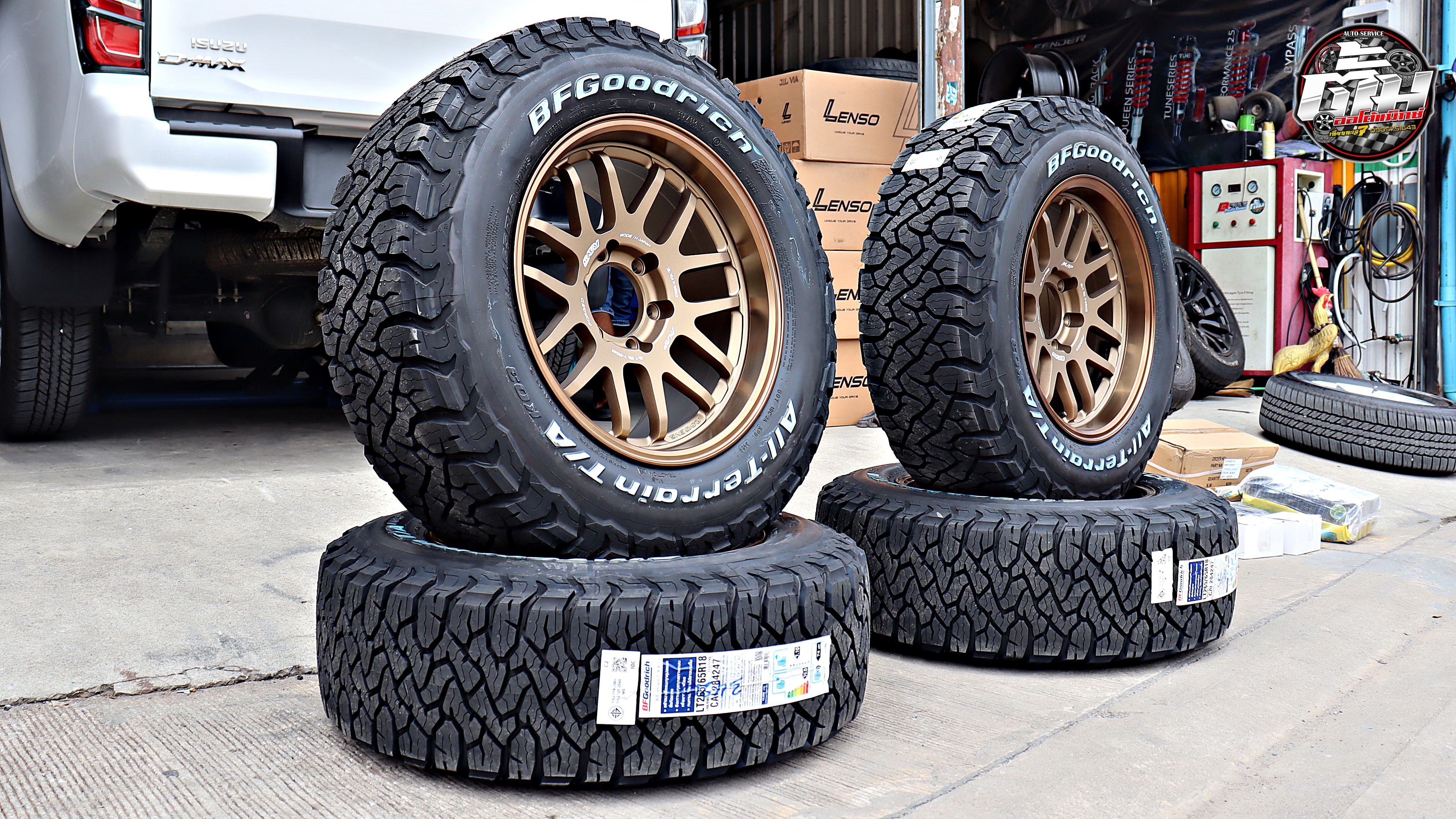 ALL New ISUZU HI-Lander ป้ายแดง เปลี่ยนล้อยาง 07X SP ขอบ18นิ้ว ยาง BF GOODRICH ALL-TERRAIN T/A KO3 265/65R18 117/114S