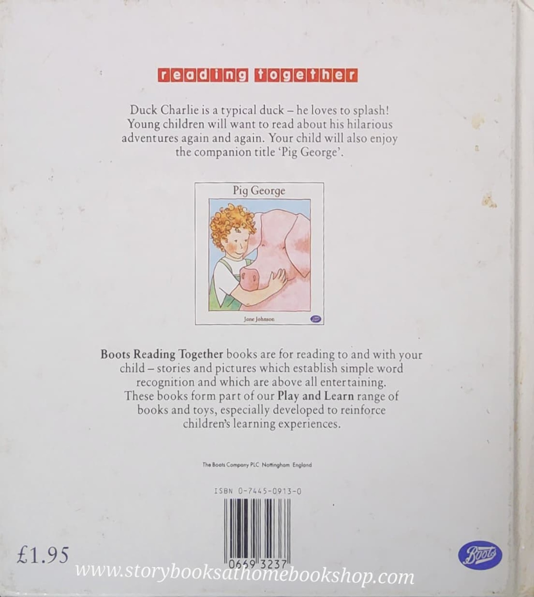 หนังสือนิทานปกแข็ง** 🍅🍅DUCK CHARLIE BY JANE JOHNSON