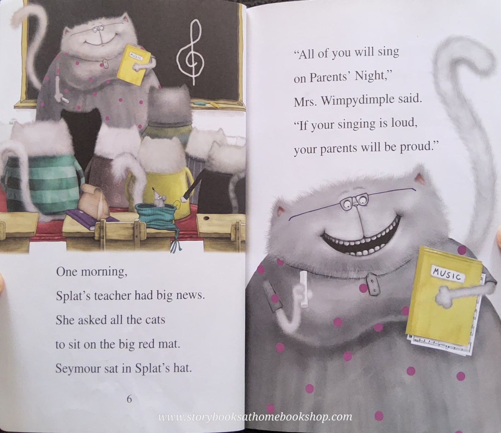 หนังสือนิทานปกอ่อน** 🍅🍅 I CAN READ BEGINNING1:SPLAT THE CAT SINGS FLAT