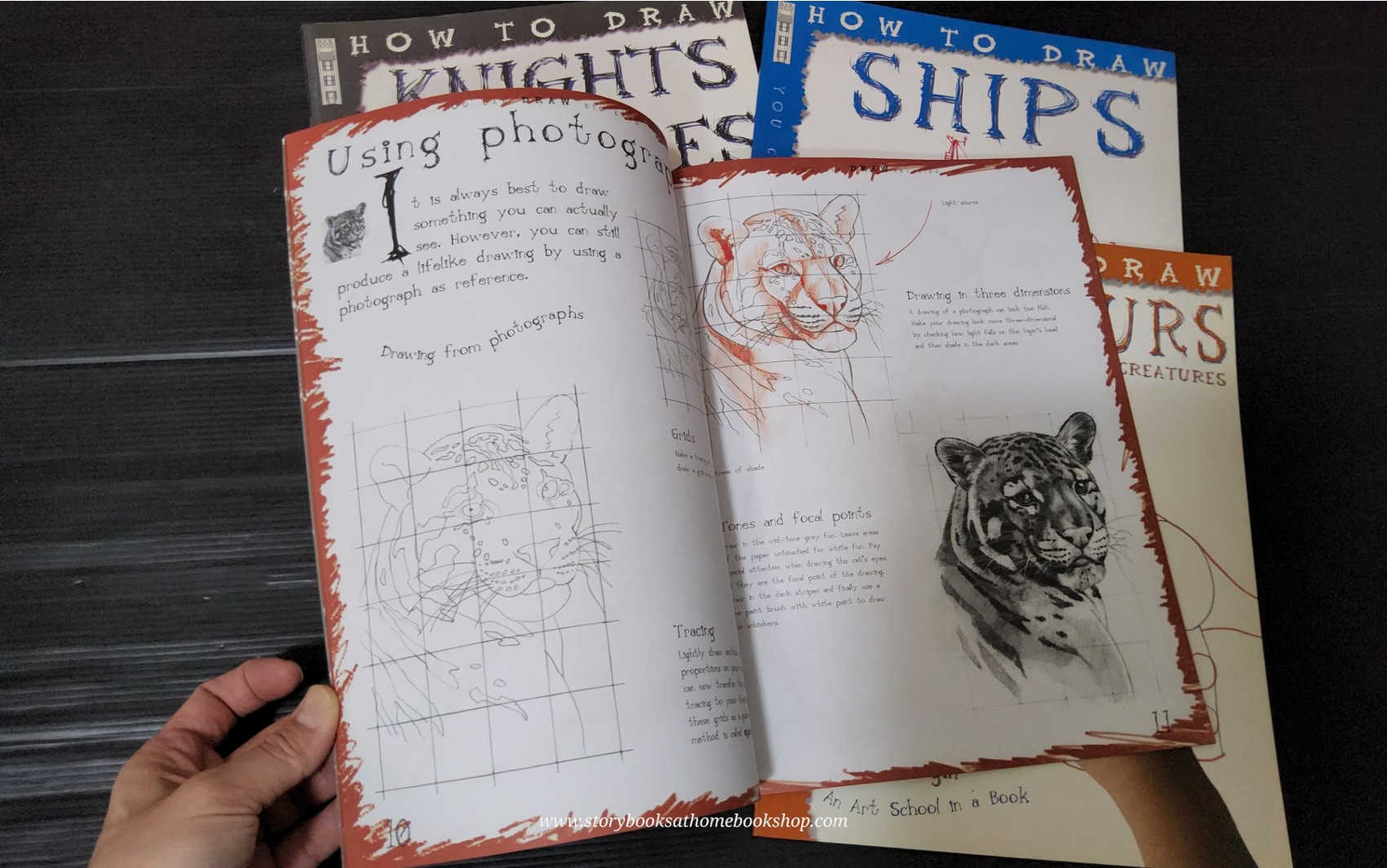 DRAWING BOOKS SET** ð
HOW TO DRAW 4 BOOKSâĨïļ *KNIGHTS AND CASTLES *SHIPS *DINOSAURS *BIG CATS