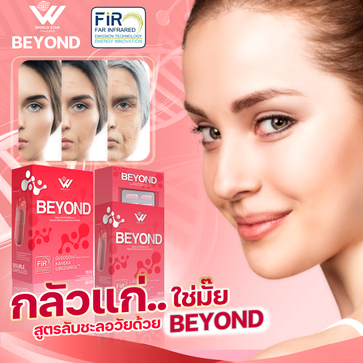 BEYOND บียอน นวัตกรรมชะลอวัย คืนความสดใสให้เซลล์