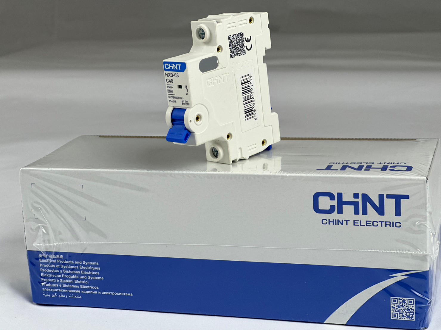 MCB เบรกเกอร์ขนานเล็ก เบรกเกอร์ลูกย่อย Circuit Breaker NXB-63 1P 40A (Ic6KA)