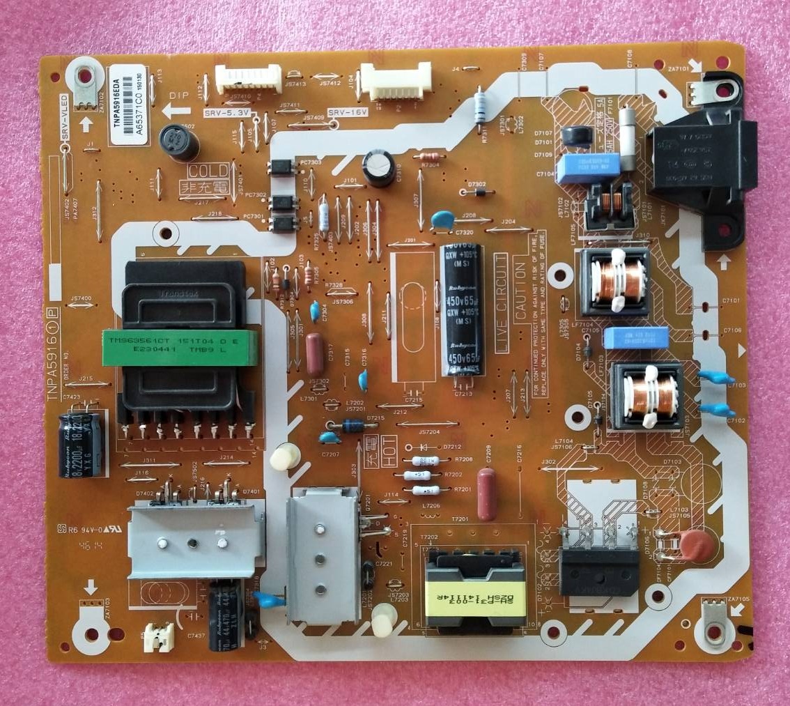 POWER SUPPLY Panasonic (ซับพลาย พานาโซนิค) อะไหล่แท้/ของถอด ใช้กับรุ่น TH-42A410T :TH-42AS610T พาร์ทบอร์ด TNPA5916