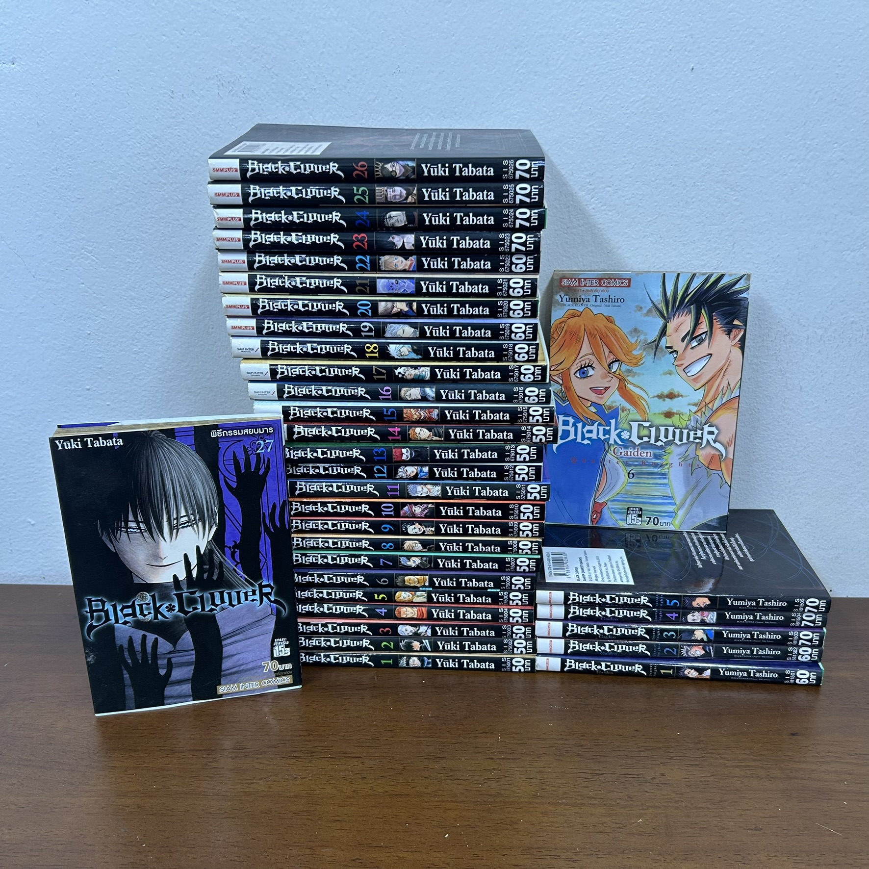 [MANGA] Black Clover แบล็คโคลเวอร์ เล่ม 1-27+Gaiden เล่ม 1-6 ... Yuki Tabata / Yumiya Tashiro (มือสอง) มังงะ การ์ตูน