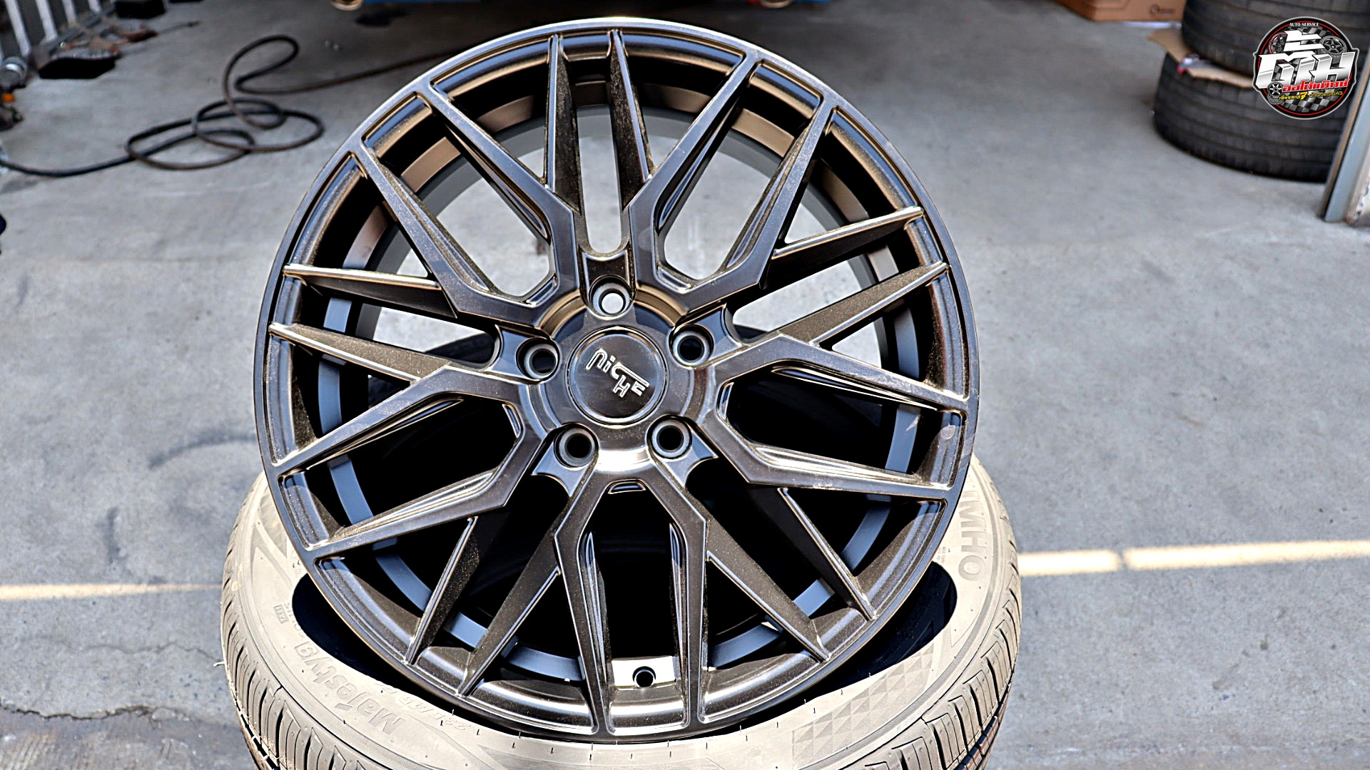 NISSAN TEANA เปลี่ยนล้อยาง ล้อNICHE GAMMA ขอบ18นิ้ว ยาง KUMHO MAJESTY9 SOLUS TA91 235/45R18 94V