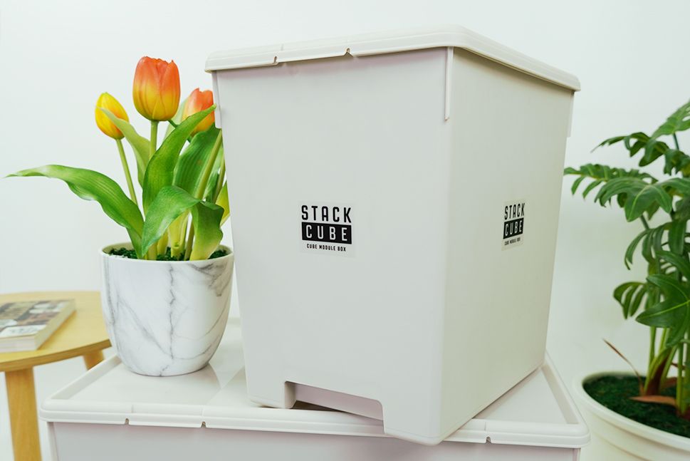 Storage box กล่องเก็บของ มีฝาปิด JP Quality 20x26x26 cm