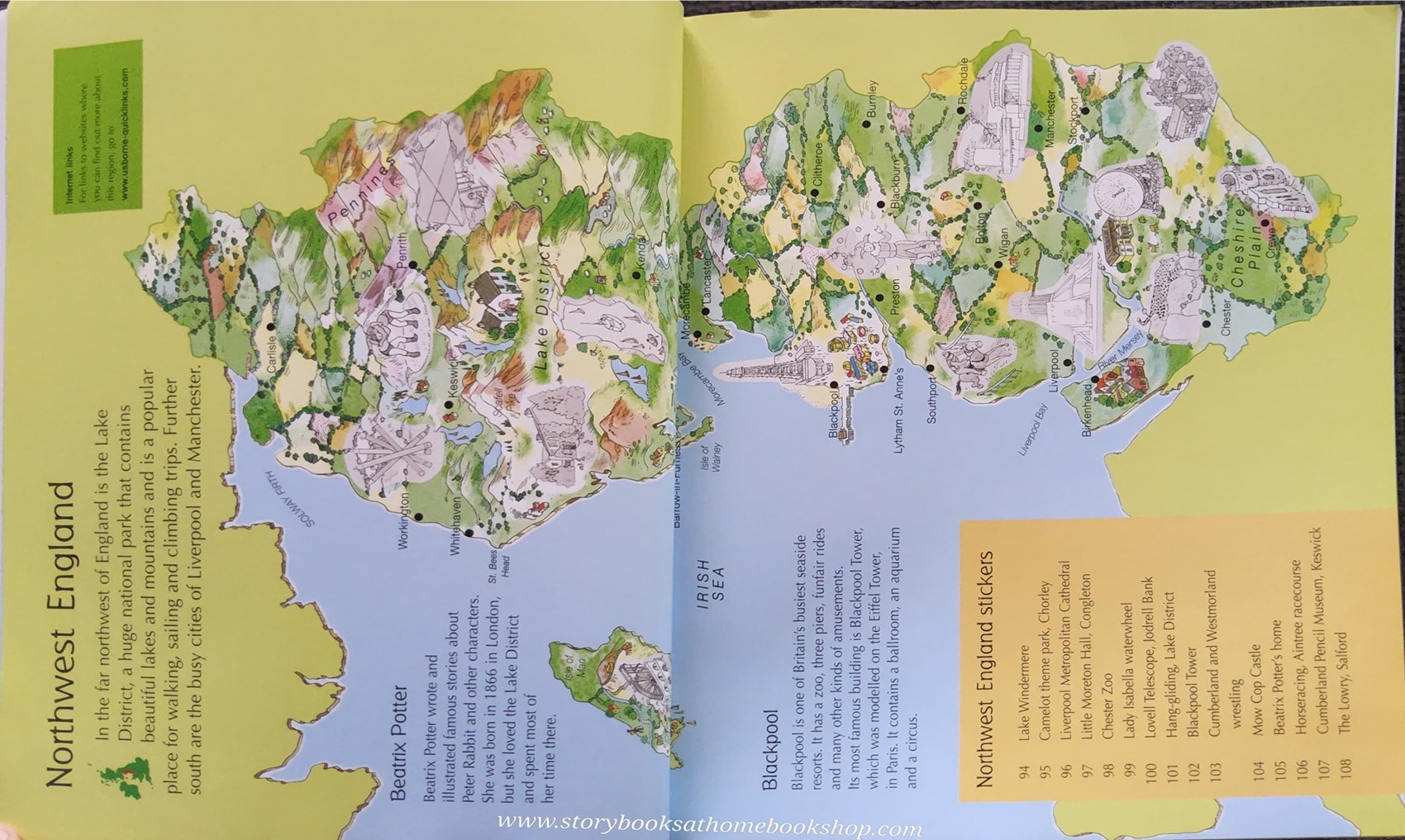 KNOWLEDGE BOOK** ♥️STICKER&QUIZ ATLAS OF BRITAIN