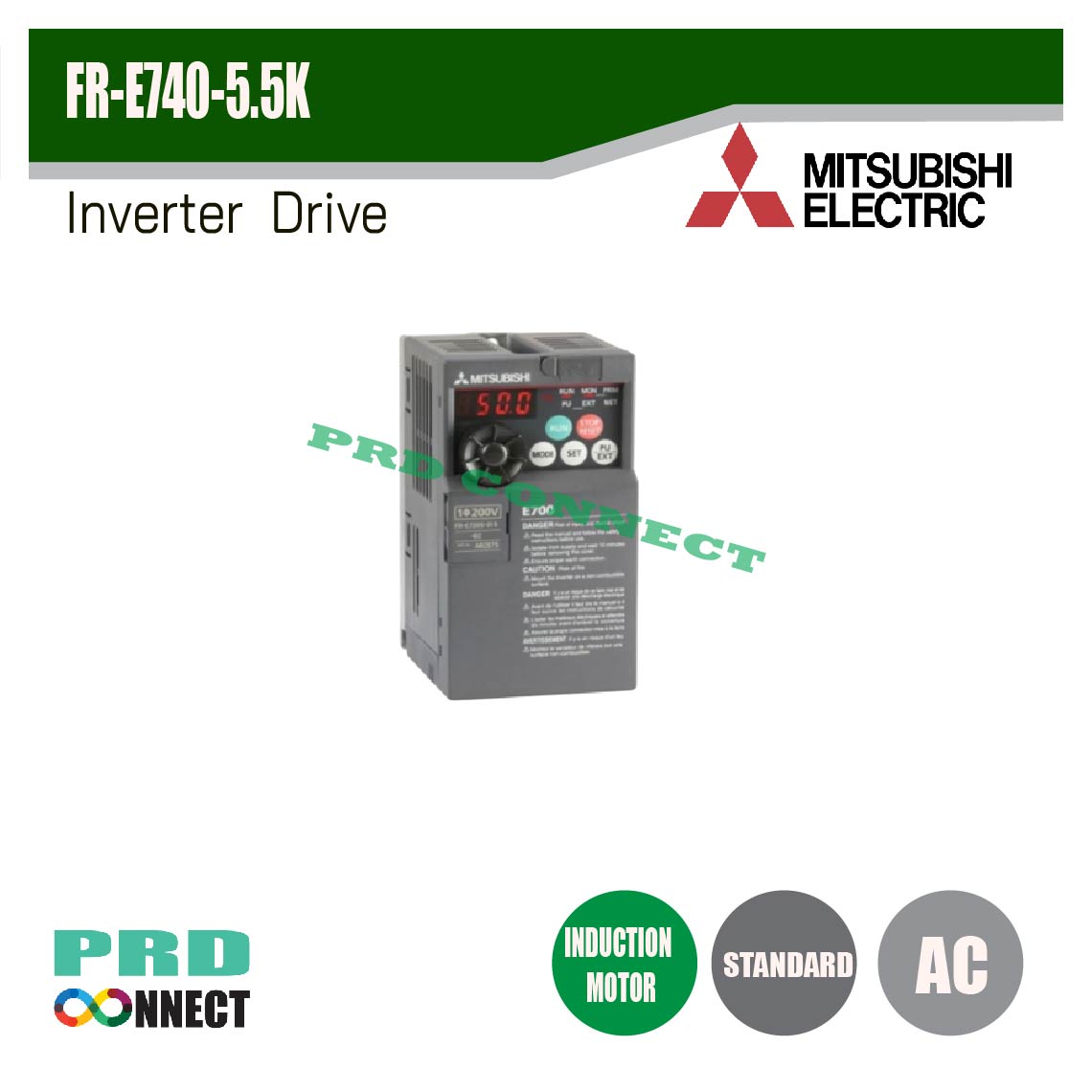 FR-E740-5.5K, Inverter Drive, Mitsubishi