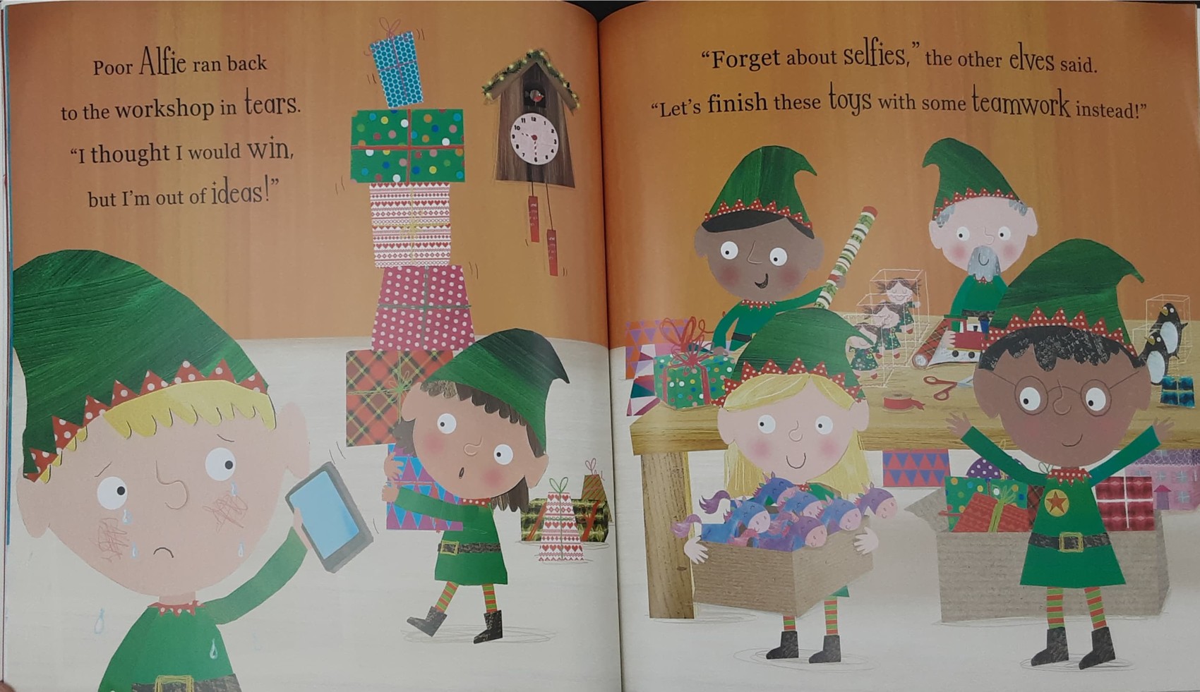 หนังสือนิทานเด็ก ภาษาอังกฤษ ปกอ่อน** 🍅🍓THE CHRISTMAS SELFIE CONTEST