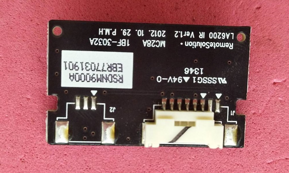 ตัวรับสัญญาณรีโมททีวีLG ของแท้ถอดจากเครื่อง รุ่น 42LN5120 พาร์ท EBR77031901