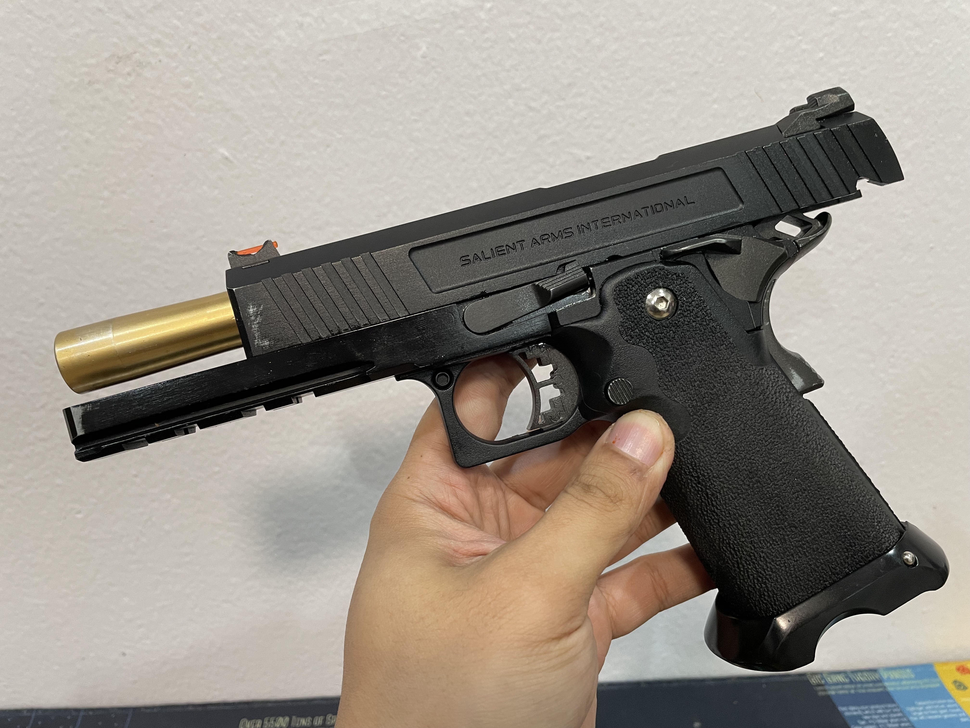 EMG Arms SALIENT ARMS INTERNATIONAL RED-H PISTOL Hi-Capa 5.1 ไต้หวัน BB Gun บีบีกัน แบบแก๊ส ปืนอัดลม มือสอง Airsoft Gun