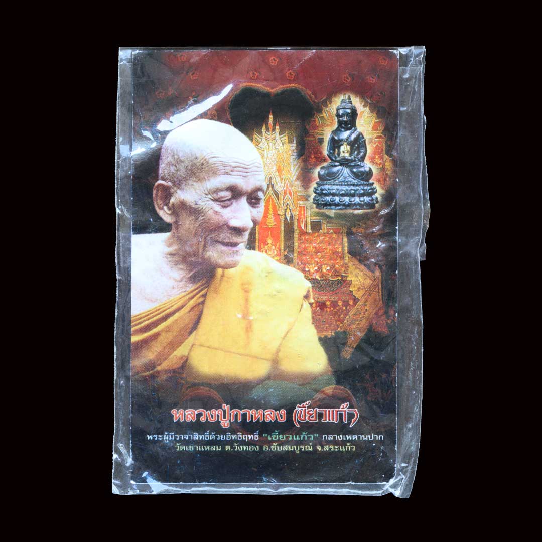 เหรียญสรงน้ำ พระนารายณ์ ตวาดหิมพานต์ หลวงปู่กาหลง เขี้ยวแก้ว ปี2552 เลข 745