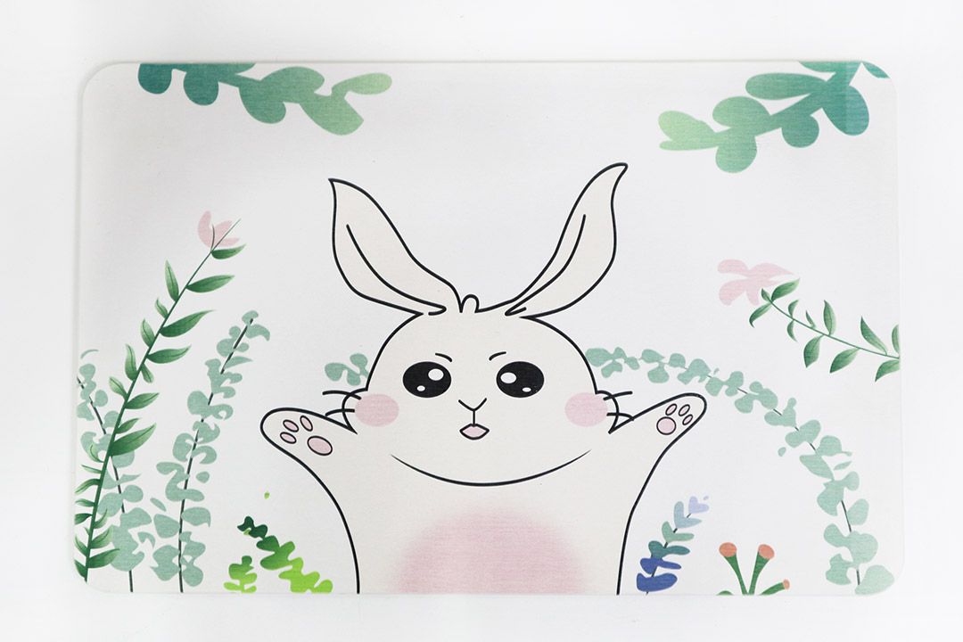 Diatom mud mat พรมหิน เช็ดเท้า ลายกระต่าย 40x60x1 cm