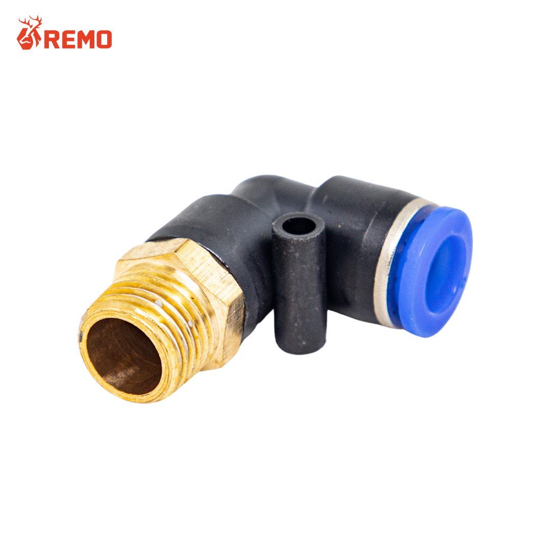 ข้องอเกลียวนอก (PL) M4x1/8"