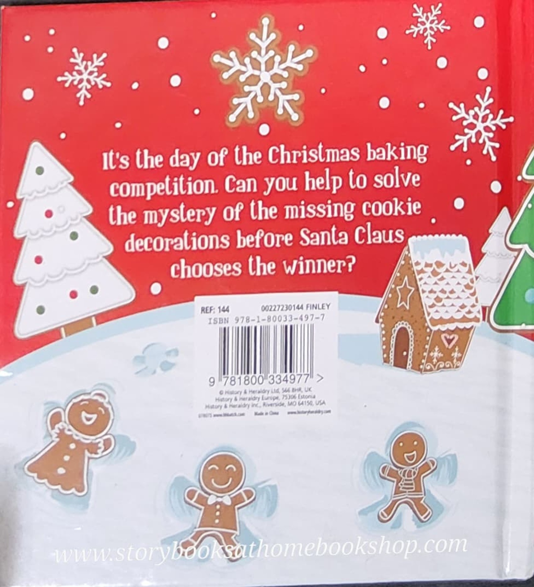 หนังสือนิทานปกแข็ง** 🍅🍅FINLEY HELPS THE GINGERBREAD BOY