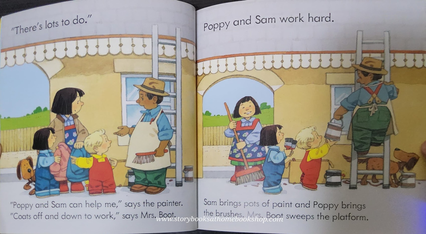 หนังสือนิทานปกอ่อน** 🍅🍅USBORNE FARMYARD TALES POPPY AND SAM: THE OLD STEAM TRAIN