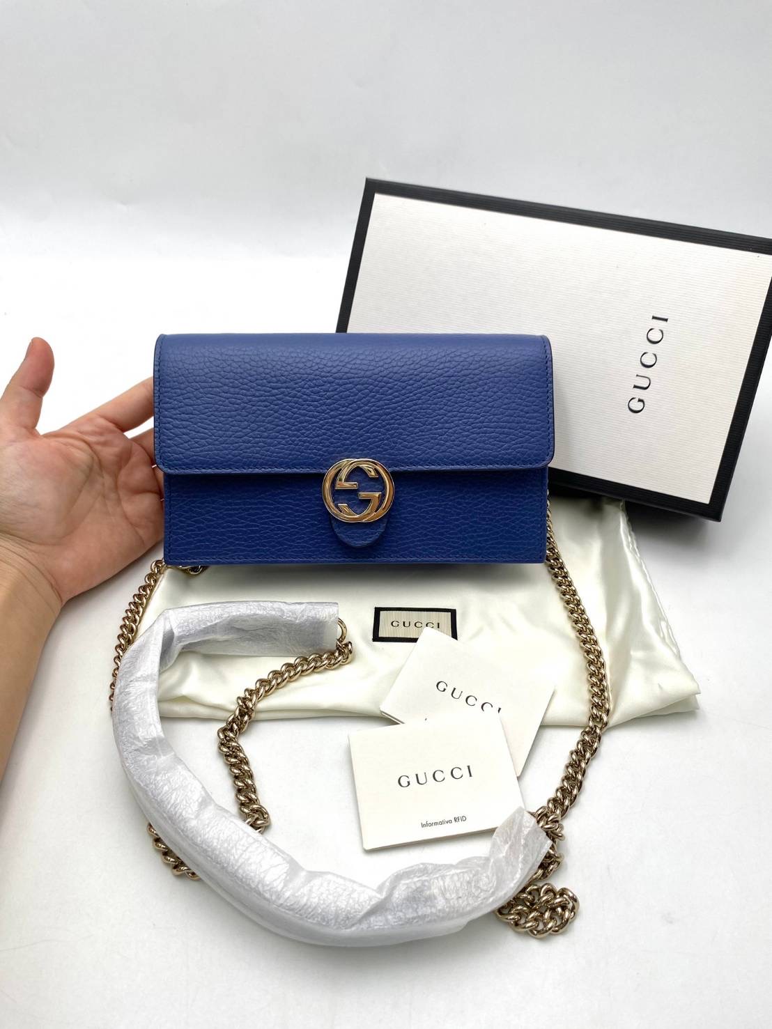 โปร New Gucci interlocking woc ขนาด : 19x11.5 ซม อุปกรณ์ : กล่อง ถุงผ้า การ์ด