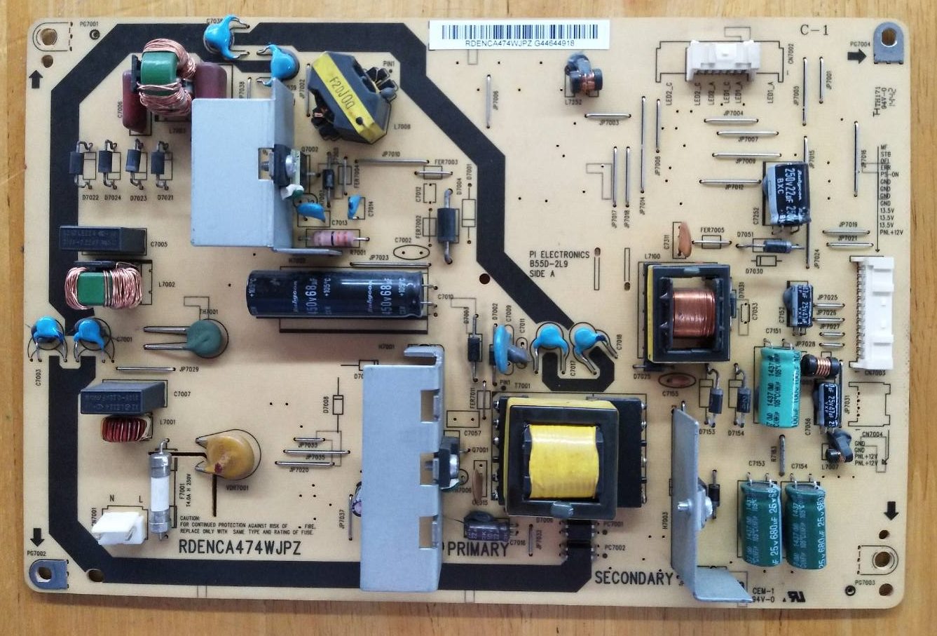 ซับพลายทีวี ชาร์ป SHARP ของแท้ถอดจากเครื่อง ใช้กับรุ่น LC-40LE265X LC-40LE265M LC-40LE275X พาร์ท RDENCA474WJPZ