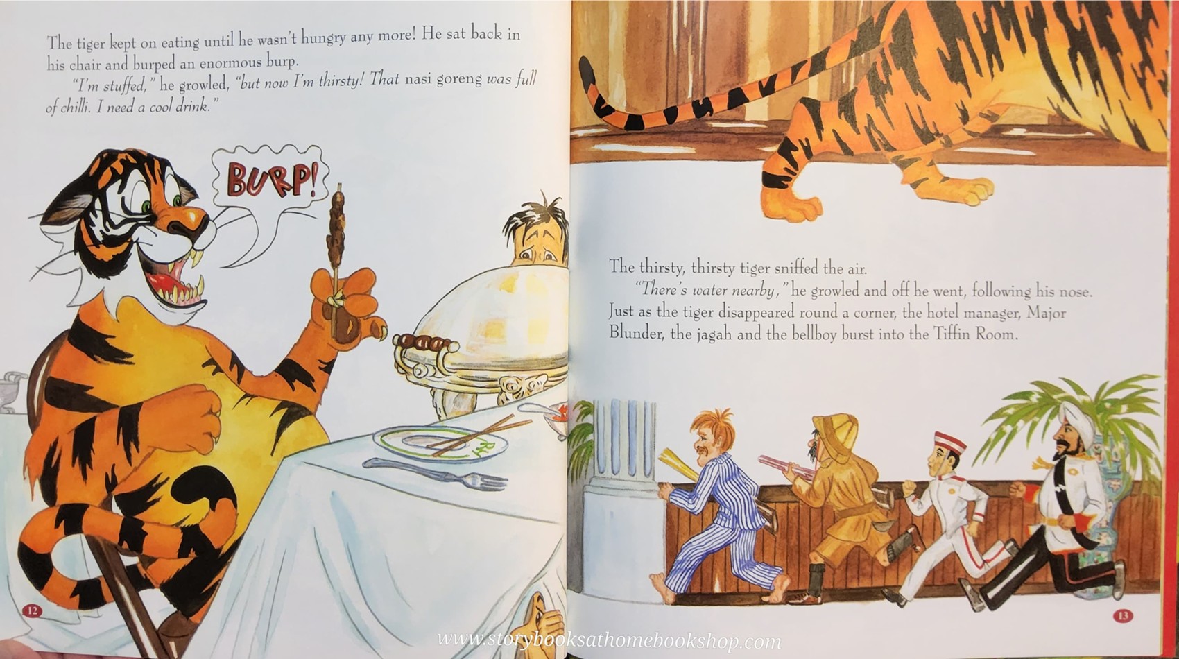 หนังสือนิทานปกแข็ง ** ♥️THE TIGER WHO CAME TO TEA BY KATHY CREAMER OXFORD UNIVERSITY PRESS♥️