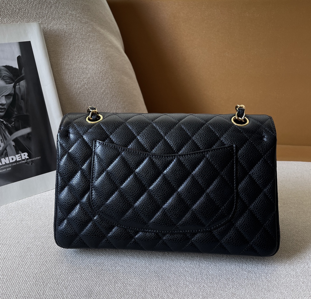 [Pre-order] กระเป๋า Chanel Classic 10” Caviar GHW คลาสสิคตลอดกาล หนังคาเวียร์ตัดเย็บด้วยหนังนำเข้าเกรดที่ดีที่สุด