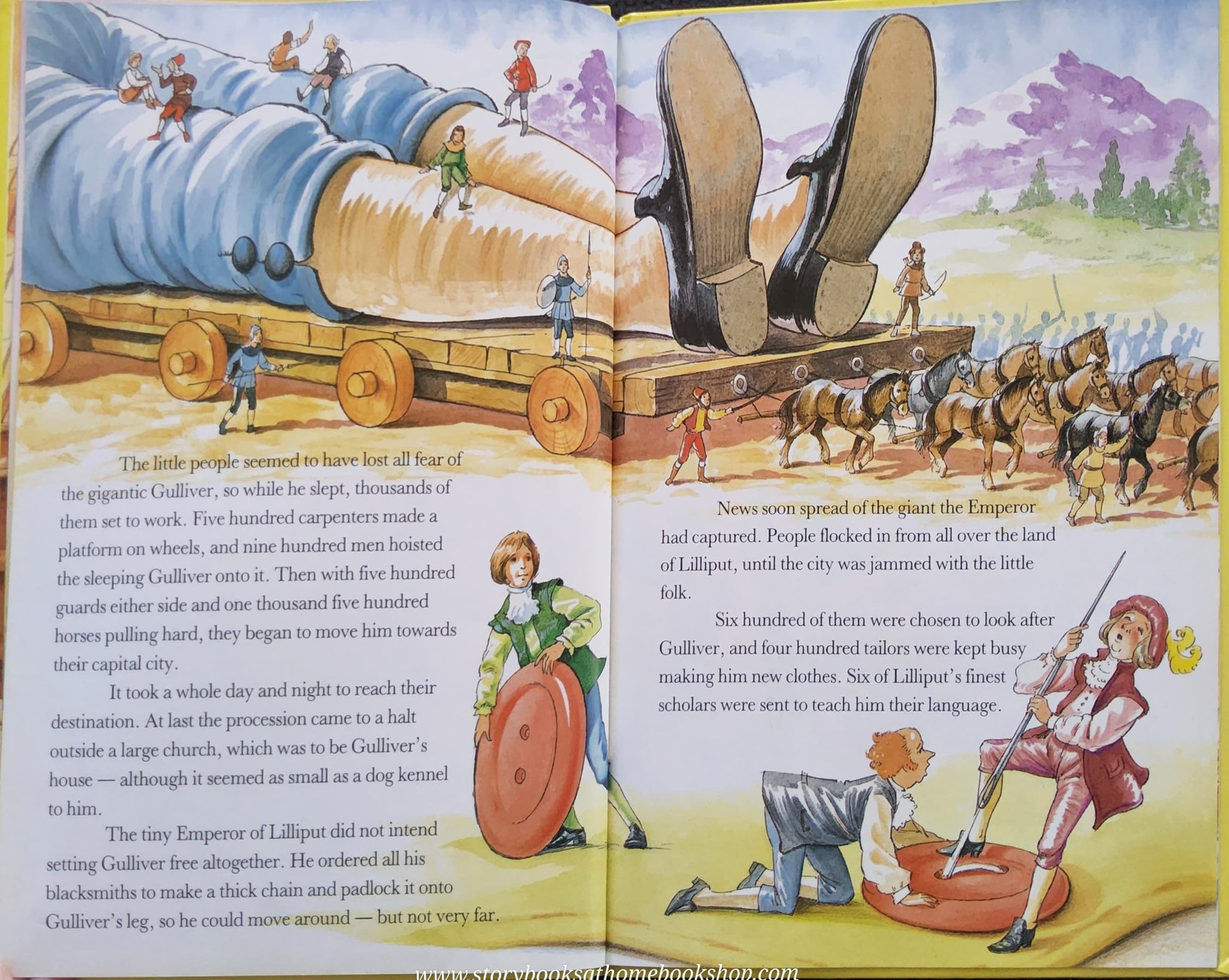 หนังสือนิทานปกแข็ง ** 🍅🍓TWIN TALES: GULLIVER'S TRAVELS AND THE FROG PRINCE