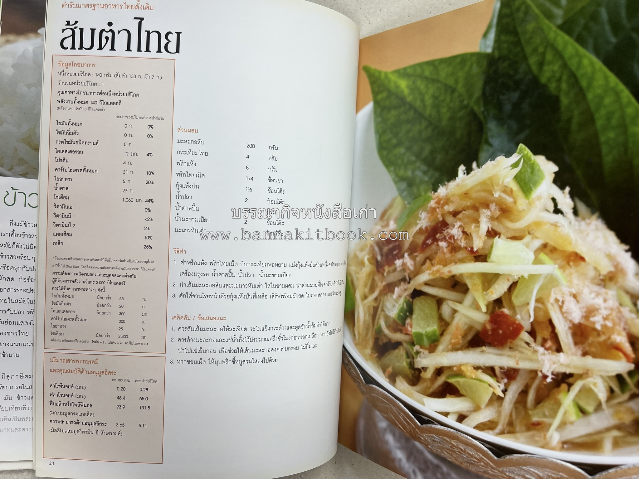 อาหารไทย...จากอดีตสู่ปัจจบัน (ตำรับดั้งเดิม ตำรับยอดนิยม และตำรับเครื่องแกงไทย โดย : มหาวิทยาลัยสวนดุสิต และสถาบันอาหาร (NFI).