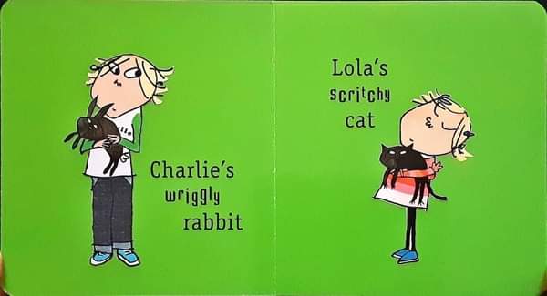 Board Book หนังสือนิทานเด็ก ภาษาอังกฤษ 🍅🍓Charlie and Lola's Animals by Lauren Child/Used สภาพ 80-90%