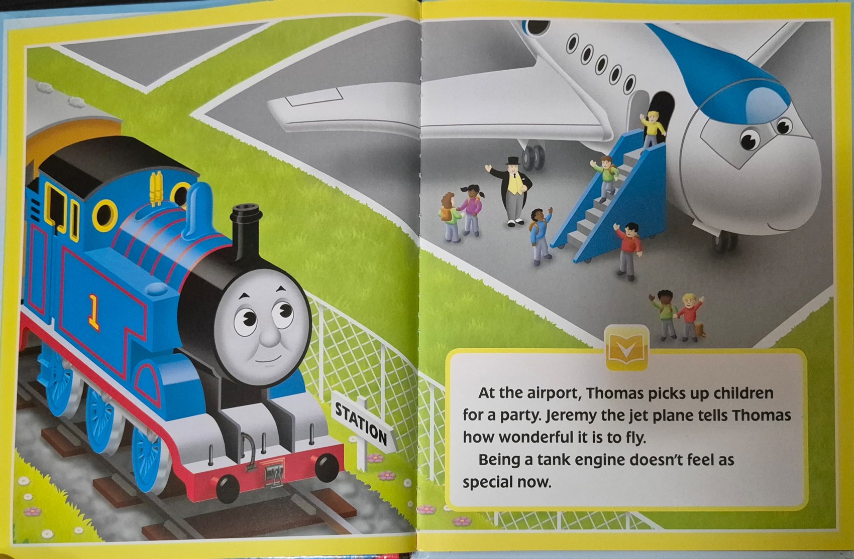 หนังสือนิทานปกแข็ง ** 🍅🍓 STORY READER:THOMAS AND THE JET PLANE