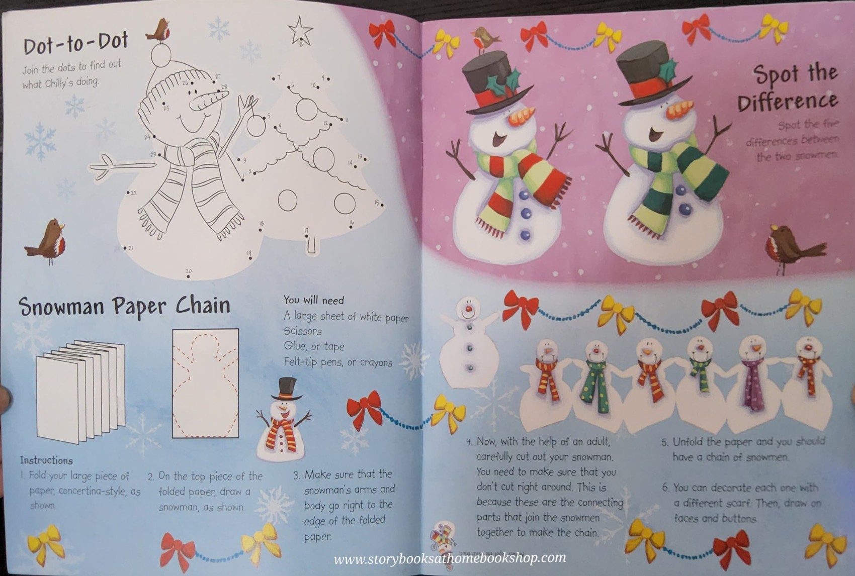Activities Book** ðð CHILLY THE SNOWMAN STICKER&ACTIVITY FUN